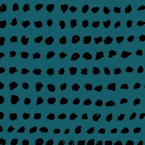 Minimal raw brush dots in a row abstract squares scandinadian summer blue winter