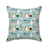 large guinea-pigs-and-coffee on teal