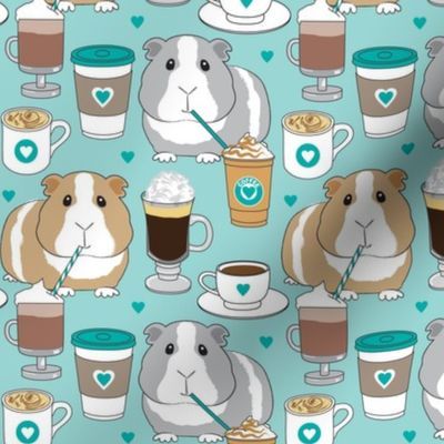 large guinea-pigs-and-coffee on teal