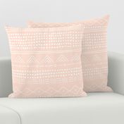 Minimal mudcloth bohemian mayan abstract indian summer love aztec design peach blush JUMBO