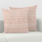 Minimal mudcloth bohemian mayan abstract indian summer love aztec design dusty nude JUMBO