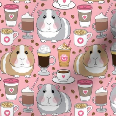 guinea-pigs-and-coffee beans on pink