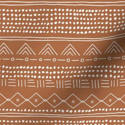 Minimal mudcloth bohemian mayan abstract indian summer love aztec design copper brown