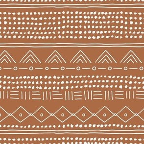 Minimal mudcloth bohemian mayan abstract indian summer love aztec design copper brown