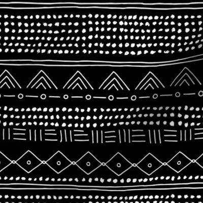 Minimal mudcloth bohemian mayan abstract indian summer love aztec design monochrome black and white
