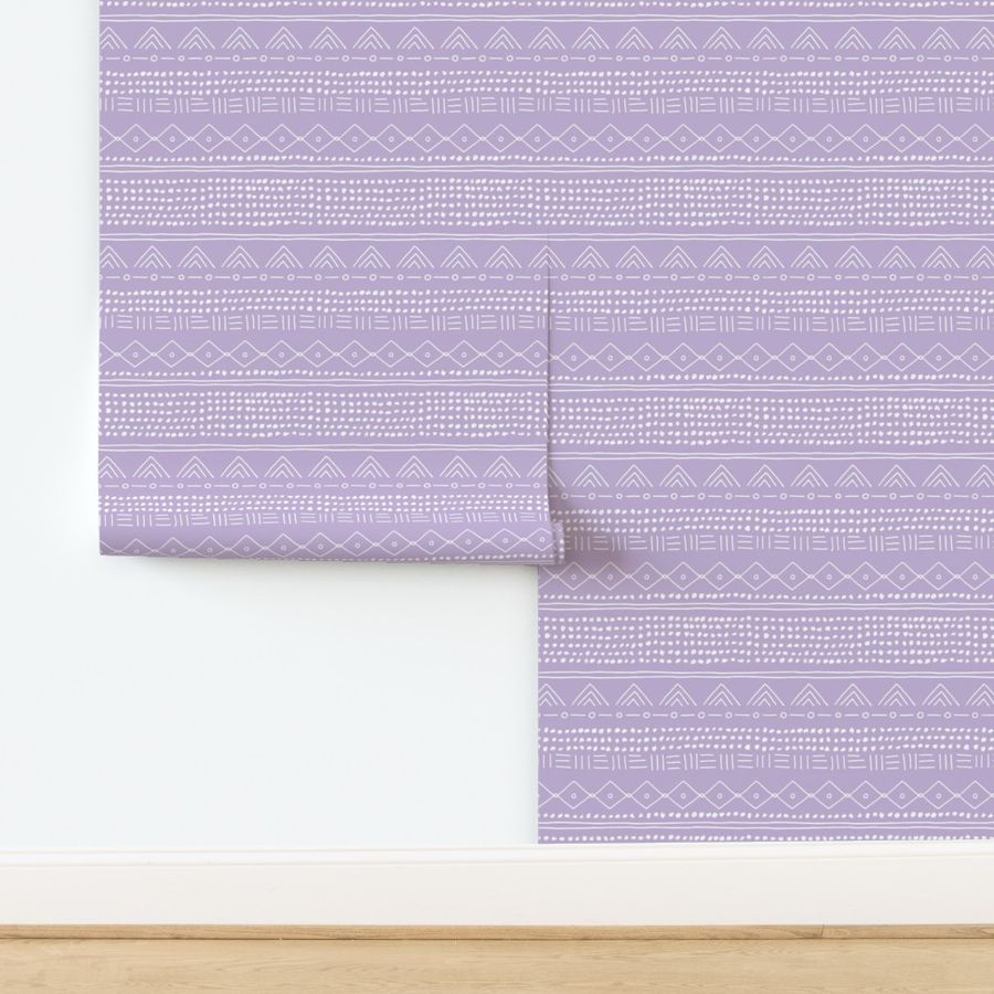 Minimal mudcloth bohemian mayan abstract indian summer love aztec design dusty lilac