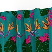 Bohemian Tropical Paradise Teal