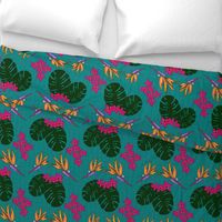 Bohemian Tropical Paradise Teal