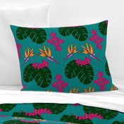 Bohemian Tropical Paradise Teal