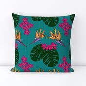 Bohemian Tropical Paradise Teal