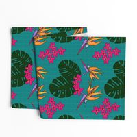 Bohemian Tropical Paradise Teal