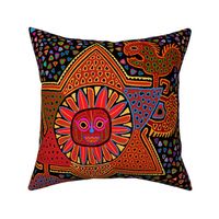 Kuna Indian Mola Sun Spirits - Design 8528078