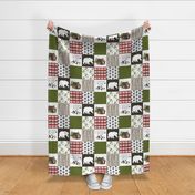 Cabin in the woods - Wholecloth Cheater Quilt