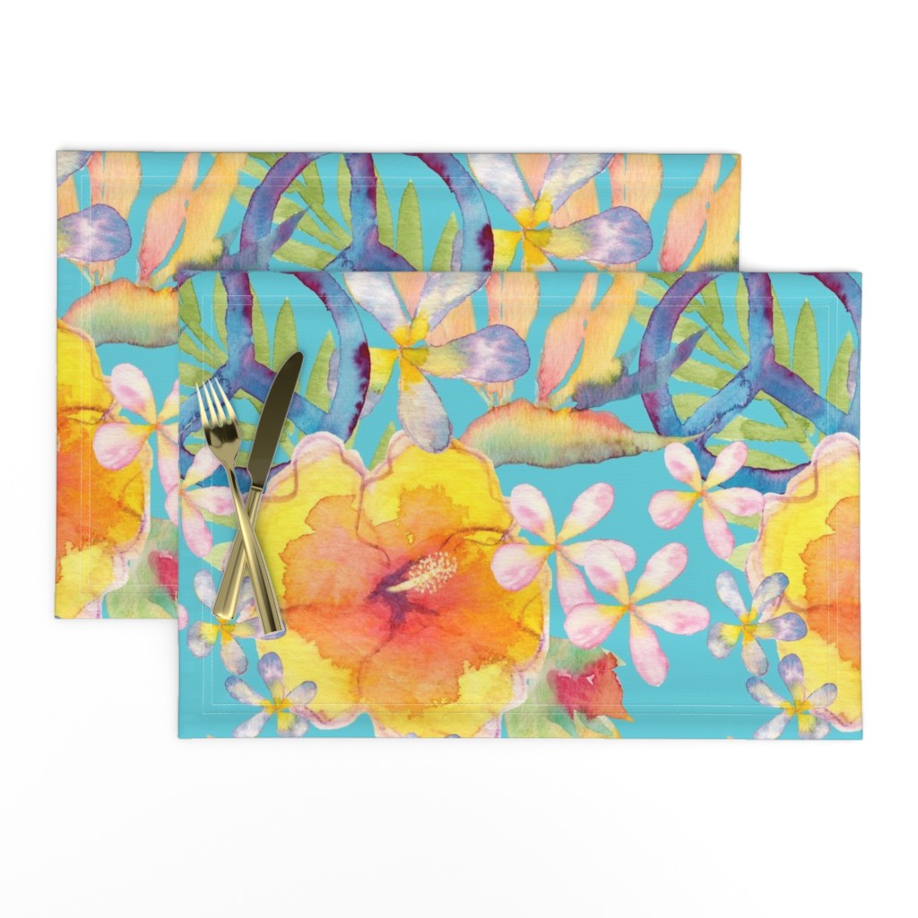 Summer Watercolor Floral Peace