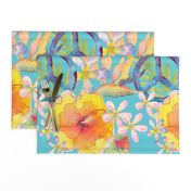 Summer Watercolor Floral Peace