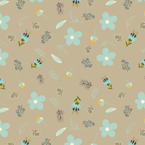 beigeflowerrepeatpattern