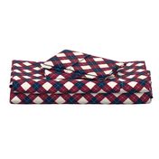 argyle - burgundy navy cream 