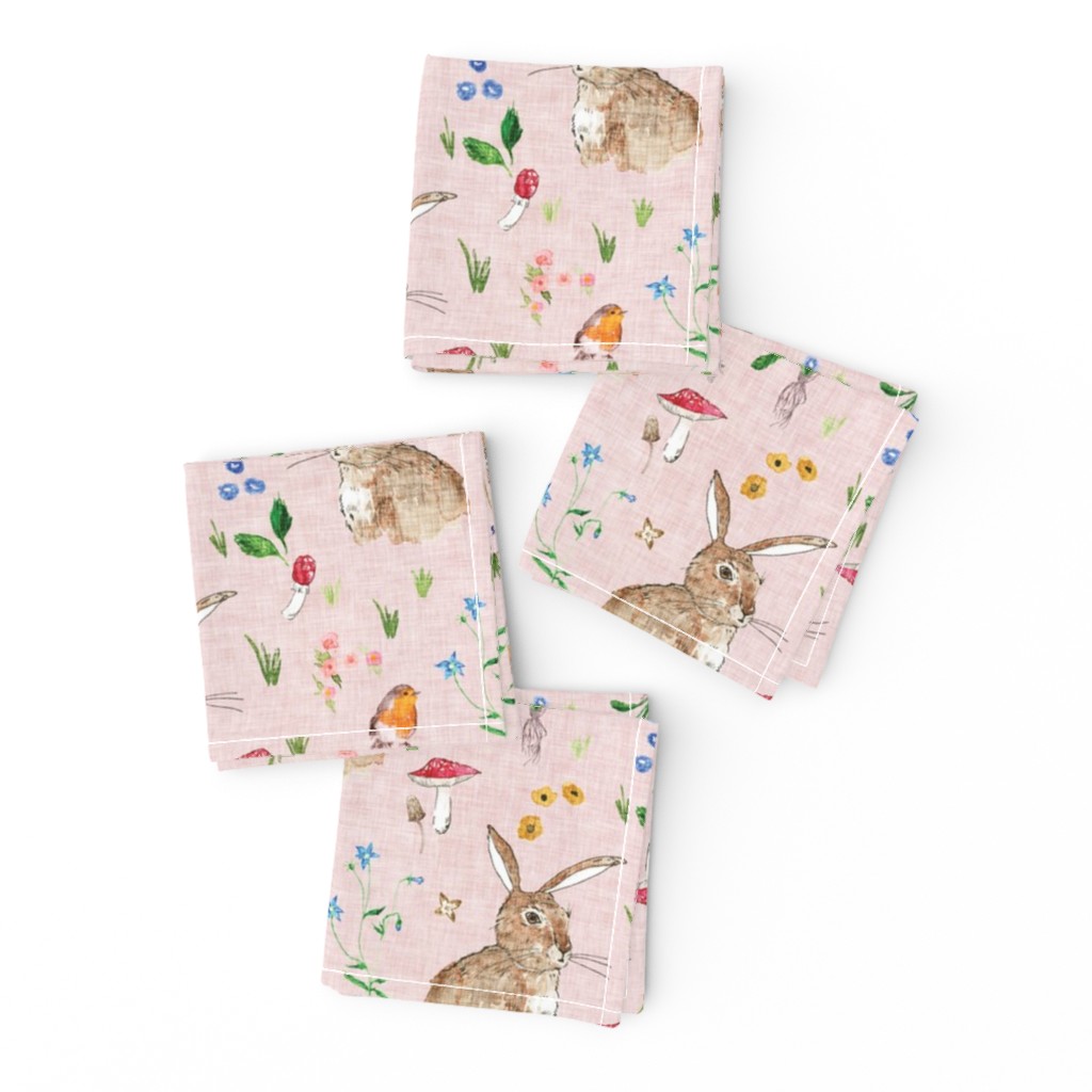 Cottontail Bunny Floral (blush) MED