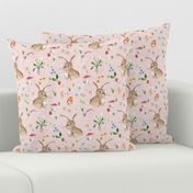 Cottontail Bunny Floral (blush) MED