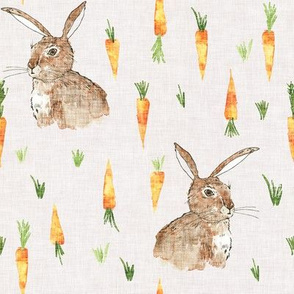 Cottontail bunny carrots (cream) MED 