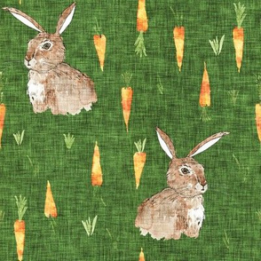 Cottontail bunny carrots (green) MED
