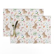 Cottontail bunny Floral (cream) MED