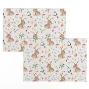 Cottontail bunny Floral (cream) MED