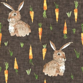 Cottontail Bunny Carrot (chocolate) MED