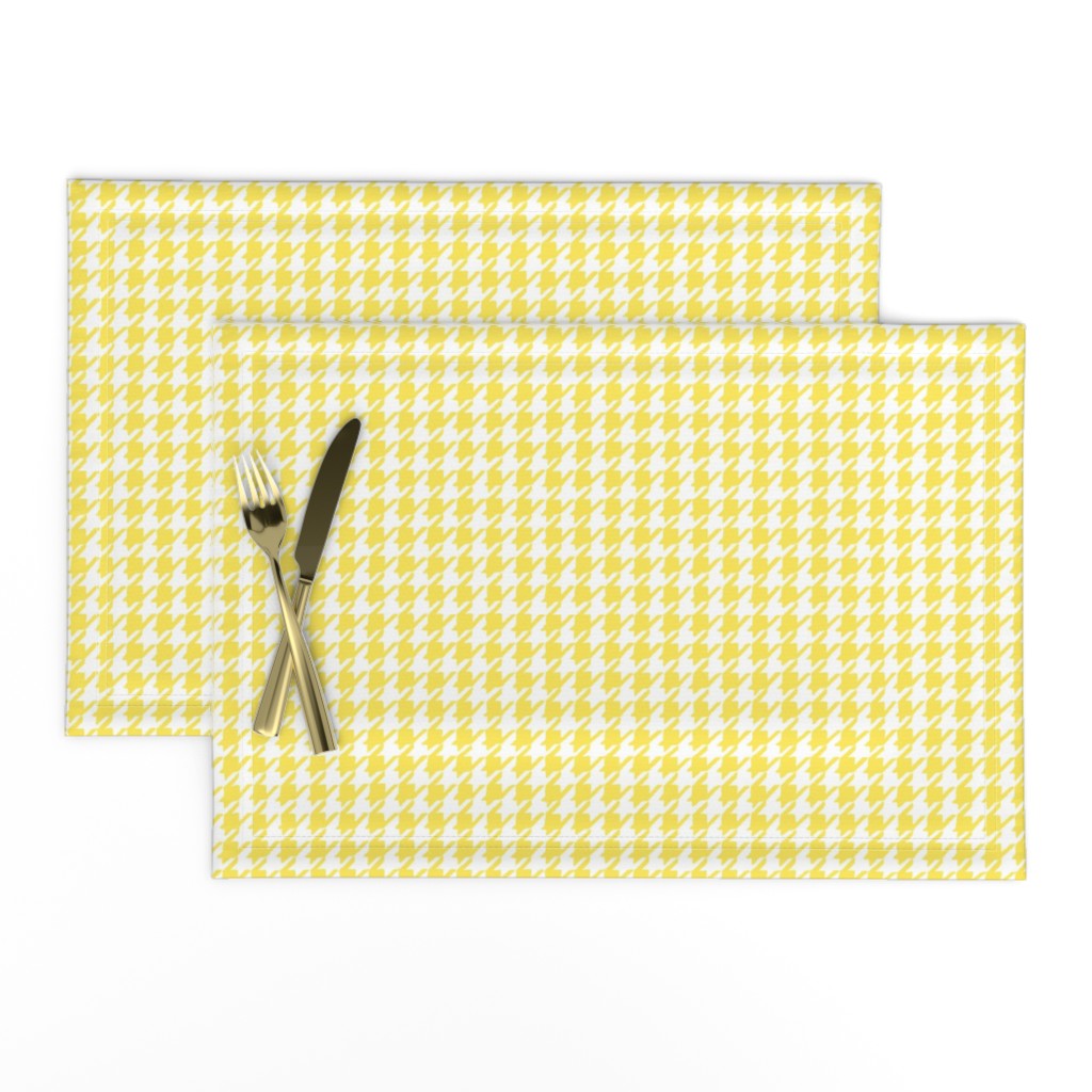 Happy Yellow Houndstooth