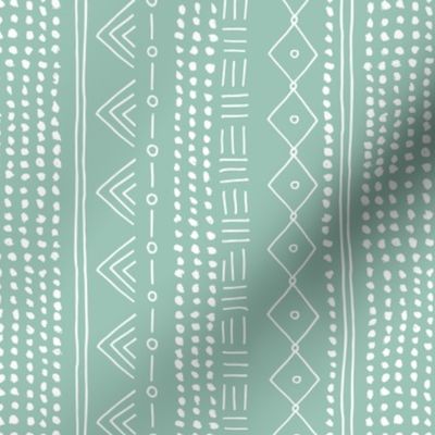 Minimal mudcloth bohemian mayan abstract indian summer love aztec design mint vertical rotated