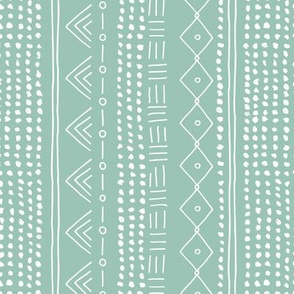 Minimal mudcloth bohemian mayan abstract indian summer love aztec design mint vertical rotated
