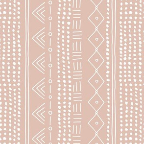 Minimal mudcloth bohemian mayan abstract indian summer love aztec design dusty nude vertical rotated