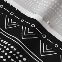 Minimal mudcloth bohemian mayan abstract indian summer love aztec design monochrome black and white vertical rotated