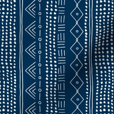 Minimal mudcloth bohemian mayan abstract indian summer love aztec design navy blue vertical rotated