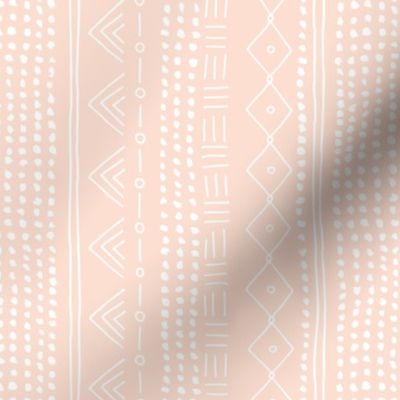 Minimal mudcloth bohemian mayan abstract indian summer love aztec design peach blush vertical rotated