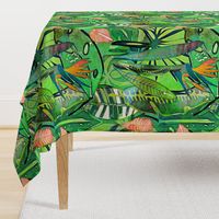 Boho Tropical bird of paradise Jumbo