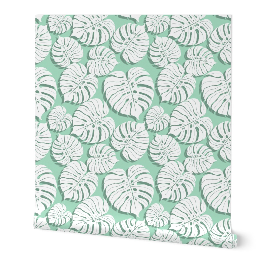 Palm monstera pattern