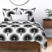 Fan Palm Leaves Black - Large