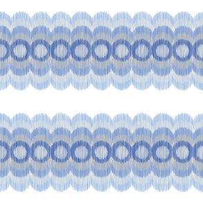 scallop circle line blue muted and gray