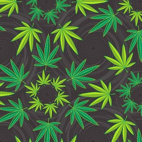 ★ DREAM CATCHER WEED ★  Green & Dark Gray - Large Scale/ Collection : Cannabis Factory 1 – Marijuana, Ganja, Pot, Hemp and other weeds prints