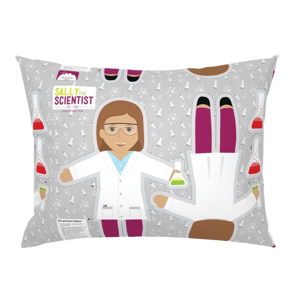 Scientist Sally  Cut and Sew Plushie Pillow Project