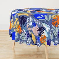 L - Tropical Foliage - 2. Blue Boho 