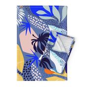 L - Tropical Foliage - 2. Blue Boho 