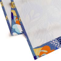 L - Tropical Foliage - 2. Blue Boho 