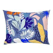 L - Tropical Foliage - 2. Blue Boho 