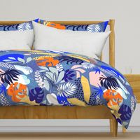 L - Tropical Foliage - 2. Blue Boho 