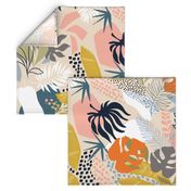 Tropical foliage - Natural Retro Boho - L 