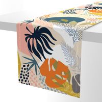 Tropical foliage - Natural Retro Boho - L 