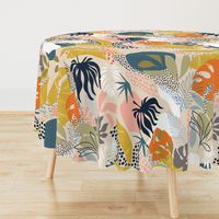 Tropical foliage - Natural Retro Boho - L 