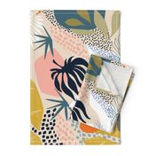 Tropical foliage - Natural Retro Boho - L 